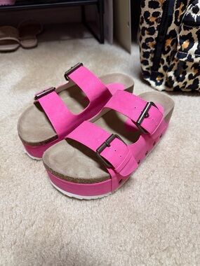 ALTAR'D STATE
Pink Buckle Platform Sandals